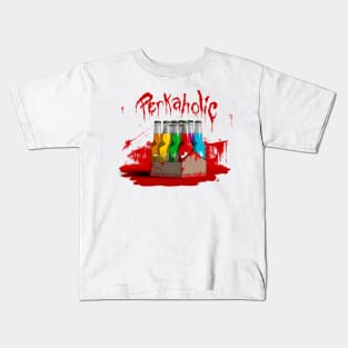 Zombie 8-Pack Bloodied Perkaholic on White Kids T-Shirt